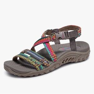 Skechers Multicolor Strappy Sandals Ladies Size‎ 8.5